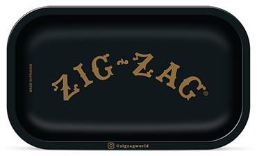 Zig Zag Black Small Rolling Tray 