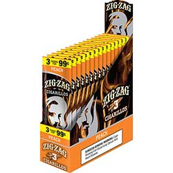 Zig Zag Cigarillos Peach 15 3pks 