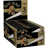 Zig Zag Cones King Size 24 Packs of 3 