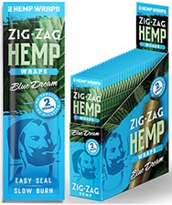 Zig Zag Hemp Wraps Blue Dream 25 Packs of 2 