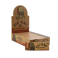 Zig Zag Unbleached 1.25 Rolling Papers 24ct Box 