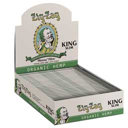 Zig Zag Vintage Hemp King Size Rolling Papers 24ct Box 