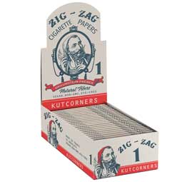 Zig Zag Vintage Kut Corners Rolling Papers 24ct Box 