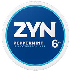 ZYN Nicotine Pouches Peppermint 6mg 5ct 