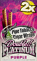 BLUNT WRAP DOUBLE PLATINUM - PURPLE - 25 PACKS OF 2