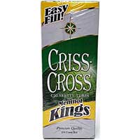 Criss Cross Cigarette Tubes Menthol King Size 200ct 