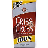 Criss Cross Cigarette Tubes Red 100s 200ct 
