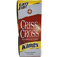 Criss Cross Cigarette Tubes Red King Size 200ct 