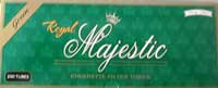 Royal Majestic Green Cigarette Tubes King Size 200ct Box 