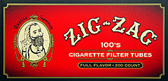 Zig Zag Cigarette Tubes Full Flavor 100 200ct Box 