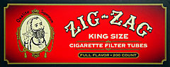 Zig Zag Cigarette Tubes Full Flavor King Size 200ct Box 