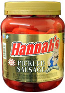 Hannahs Pickled Sausage 32oz. Jar 