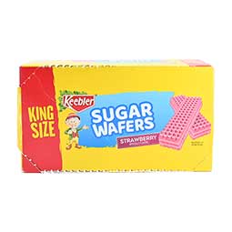 Keebler Sugar Wafers Strawberry King Size 4.4oz 9 ct Box 