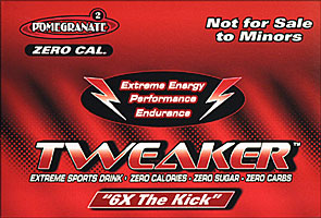 Tweaker Pomegrante 6X The Kick 12 2FL oz Bottles 