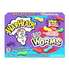 Warheads Lil Worms 3.5oz Box 