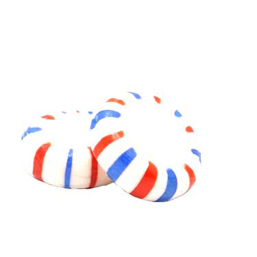 Quality Candy Red White Blue Starlight Mints 1lb 