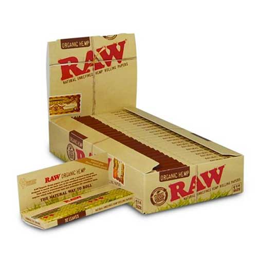 RAW Organic Hemp 1.25 Rolling Papers 24ct Box 