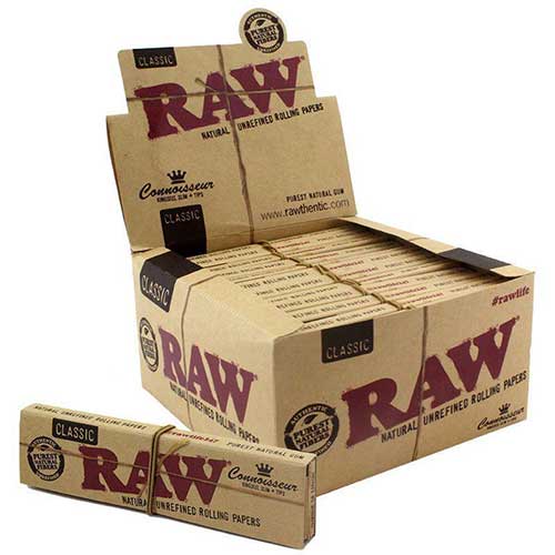 RAW Connoisseur King Slim Rolling Papers 24ct Box 