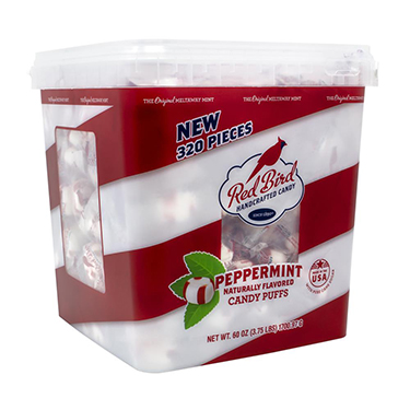 Red Bird Peppermint Puffs 320ct Tub 