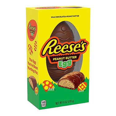 Reeses Milk Chocolate Peanut Butter Filled Egg 6oz Box 