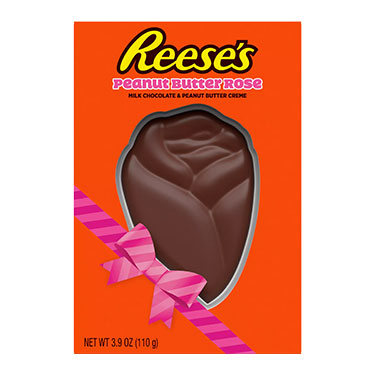 Reeses Milk Chocolate Peanut Butter Rose 3.90oz Box 