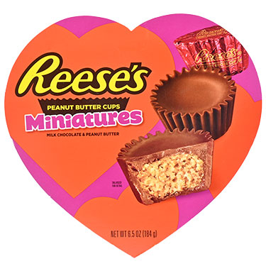 Reeses Peanut Butter Minis 6.5oz Heart Box 