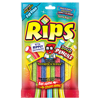 Rips Sour Pencils 2.8oz Bag 