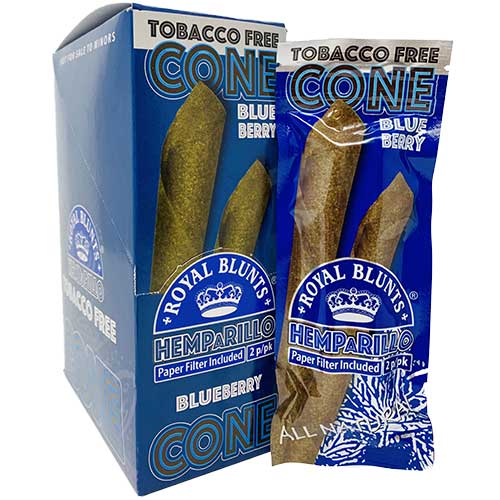 Royal Blunts HEMPaRILLO Cone Blueberry 10 2pks 