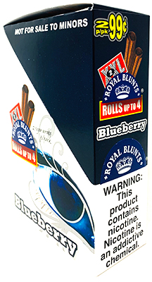 Royal Blunts XXL Cigar Wraps Blueberry 25 Packs of 2 