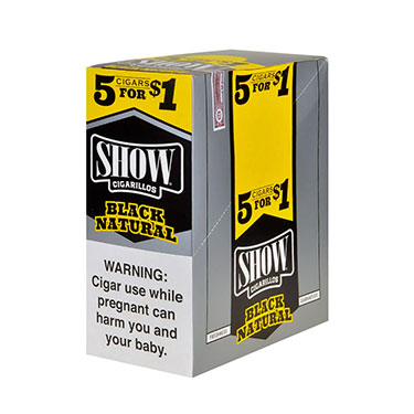 Show Cigarillos Black Natural 15 5pks 