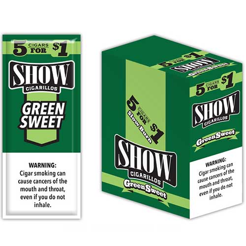 Show Cigarillos Green Sweets 15 5pks 