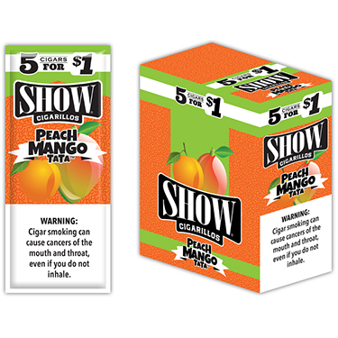 Show Cigarillos Peach Mango Tata 15 5pks 