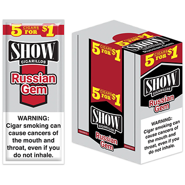 Show Cigarillos Russian Gem 15 5pks 