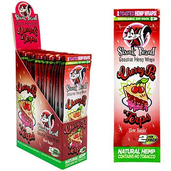 Skunk Brand Hemp Wraps Cherry Pie 25 Packs of 2 