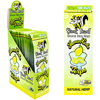 Skunk Brand Hemp Wraps Lemon Cake 25 Packs of 2 