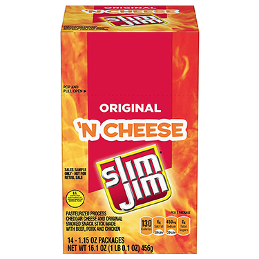 Slim Jim Original n Cheese 14ct Box 