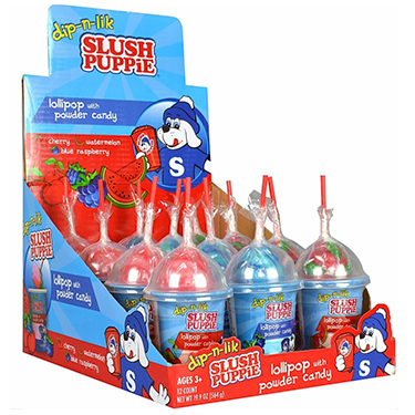 Slush Puppie Dip N Lick Candy 12ct Box 