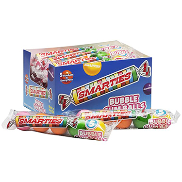 Smarties Bubble Gum Balls 12ct Box 