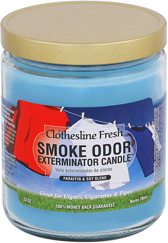 Smoke Odor Exterminator Candle Clothesline Fresh 