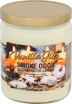 Smoke Odor Exterminator Candle Vanilla Glitz 