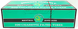 Smoker Friendly Cigarette Tubes Green King Size 200ct 