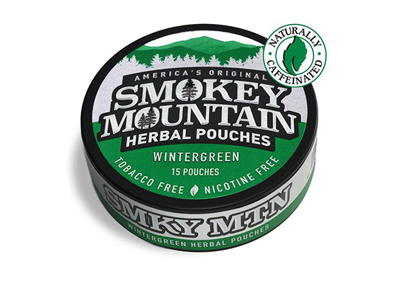 Smokey Mountain Herbal Snuff Wintergreen Pouches 10ct 