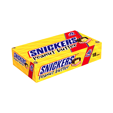 Snickers Peanut Butter Squared 18ct Box 