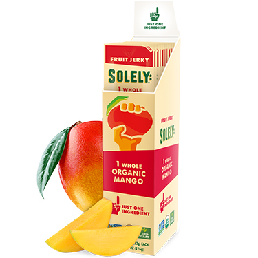 Solely Fruit Jerky Organic Mango 12ct Box 