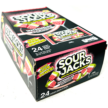 Sour Jacks Watermelon Sour Wedges 2oz Bags 24ct Box 