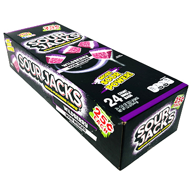 Sour Jacks Wild Berry Sour Wedges 0.9oz Bags 24ct Box 