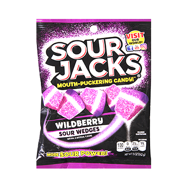 Sour Jacks Wild Berry Sour Wedges 5oz Bag 