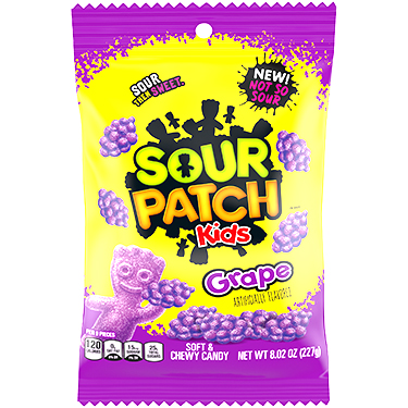 Sour Patch Kids Grape 8oz Bag 