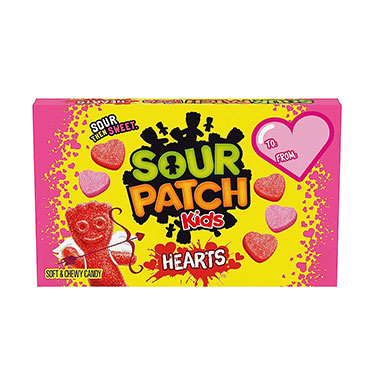 Sour Patch Kids Hearts Valentines 3.1oz Theater Box 