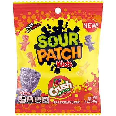 Sour Patch Kids Crush Fruit Mix 5oz Bag 